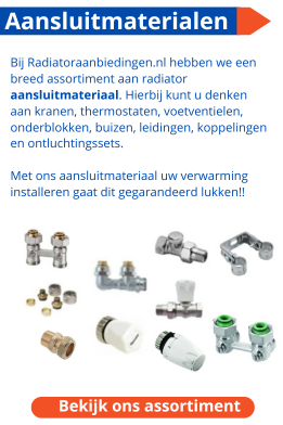 Radiator aansluitmaterialen