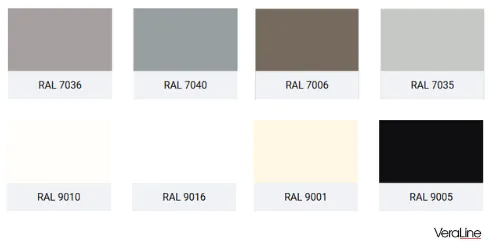 Veraline radiatorombouw kleuren