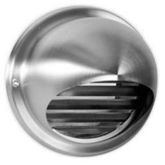 Bolrooster muurdoorvoer Ø125 - RVS