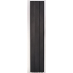 Thermrad Alusoft elektrische aluminium radiator / mat zwart 1800x360 / 1500 Watt