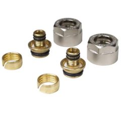 Knelset Alu/Pex - 3/4" voor buis 20mm