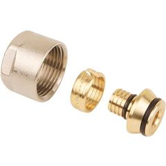 Knelset Alu/Pex - 3/4" voor buis 16mm