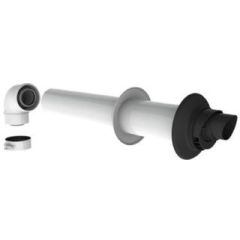 Burgerhout Safe-PP geveldoorvoer Ø60/100 concentrisch incl bocht 90°