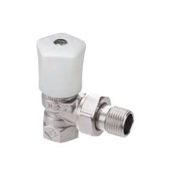 Heimeier handbediende radiatorkraan / Haaks
