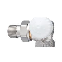 Heimeier thermostatische radiatorkraan / Dubbel haaks / Rechts