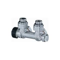 Heimeier Multilux H-blok haaks voor radiatoren met 1/2" onderaansluiting (voor leidingen uit de muur)