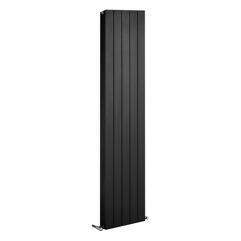 Thermrad AluStyle verticaal radiator / 2033 x 400 / 2130 Watt / Aluminium Structuur Zwart antraciet